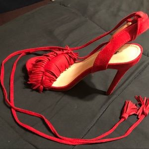 Red Tie around Heels